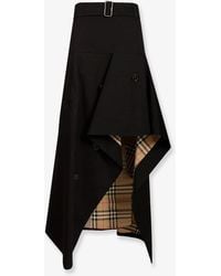 Burberry - Heather Asymmetrical Trench Skirt - Lyst