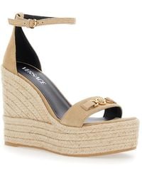Versace - Wedge Sandals - Lyst