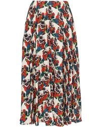 Valentino - X Undercover Lovers Print Pleated Skirt - Lyst