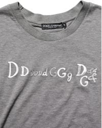 Dolce & Gabbana - Logo Embroidery Short Sleeve T-Shirt Cotton - Lyst