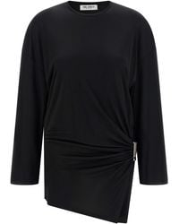 The Attico - The Attico Asymmetrical Draped Viscose Dress - Lyst