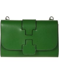 Hogan Flap Chain Shoulder Bag - Green