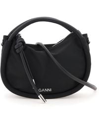 Ganni - Polyester Knot Mini Bag - Lyst