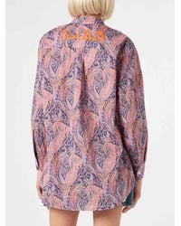 Mc2 Saint Barth - Liberty Fabric Cotton Shirt With Embroidery - Lyst