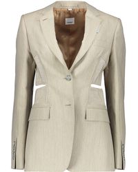 Burberry - Single-Breasted Two-Button Blazer - Lyst