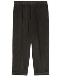 Ami Paris - Cotton Carrot Oversized Trousers Anthracite - Lyst