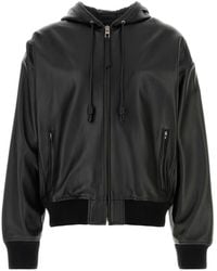 Loewe - Denim Bomber Jacket - Lyst