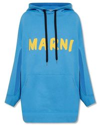 Marni - Oversize Hooded Sweatshirt - Lyst