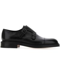 John Lobb - Leather William Monk Strap Shoes - Lyst