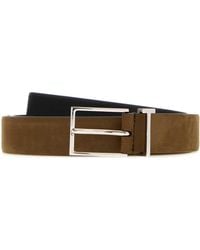 Tom Ford - Natural Nubuck T Loop Belt 28 Mm - Lyst
