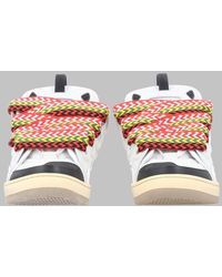 Lanvin - Sneakers Curb Leather Polyester Trainers - Lyst