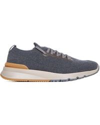 Brunello Cucinelli - Wool Knit Sneakers - Lyst