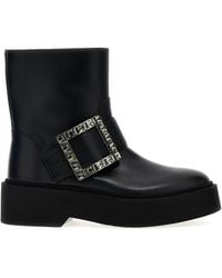 Roger Vivier - 'Viv Rangers' Ankle Boots - Lyst