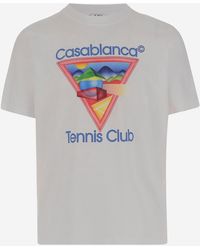 CASABLANCA - Relaxed-Fit Graphic Print T-Shirt - Lyst