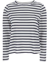 Allude - Striped Long Sleeve T-Shirt - Lyst