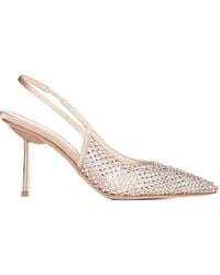 Le Silla - Sandals Embrace Lamé - Lyst