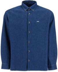 A.P.C. - "Lightweight Denim Mathias Shirt - Lyst