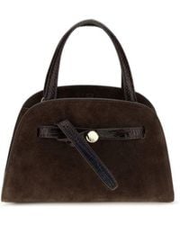 Tory Burch - Tory Burch Suede Top Handle Bag - Lyst