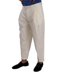 Dolce & Gabbana - Elegant Cotton Stretch Dress Pants - Lyst