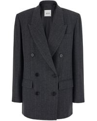 Jucca - Double-Breasted Blazer Prince Of Wales Wool Blend Blazers - Lyst