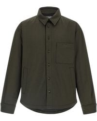 Jacquemus - La Chemise Boulanger Overshirt Virgin Wool Elastane Down Jacket, Parka, Casual Jackets - Lyst