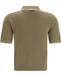 Burberry - Knit Polo With Check Trim Merino Wool Ovis Aries Knitwear - Lyst