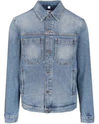 Off-White c/o Virgil Abloh - Half Arrow Printed Denim Skate Jacket - Lyst