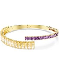 Swarovski - Matrix-Tone Plated Bangle, Size Medium - Lyst