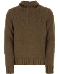 Bottega Veneta - Mud Wool Blend Sweater - Lyst