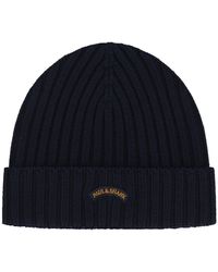Paul & Shark - Ribbed Knit Beanie - Lyst