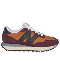 New Balance Burgundy 237 Sneakers - Multicolor