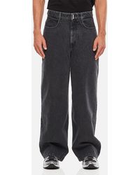 Givenchy - Low Crotch Wide Denim Pant - Lyst