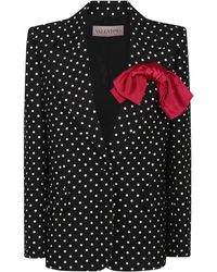 Valentino - Giacca Monopetto Pattern Supergran Pois Medio Plusdepois - Lyst