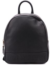 Love Moschino - Logo-embossed Zipped Backpack - Lyst