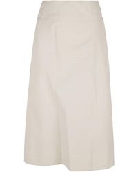 Lorena Antoniazzi - Belted Waist Midi Skirt - Lyst
