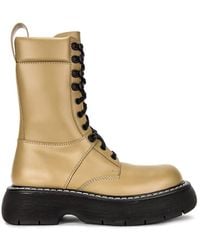 Bottega Veneta - Bounce Lace-Up Combat Boots - Lyst