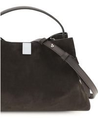 Yuzefi - Shoulder Bag Gyoza Suede Calf Leather - Lyst