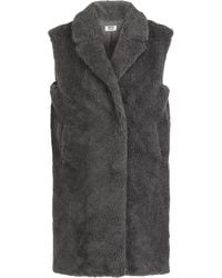 Betta Corradi Wool Sleeveless Coat - Grey