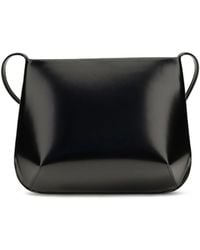 Faune - Loge Brushed Leather Crossbody Bag Calf Bos Taurus Shoulder - Lyst