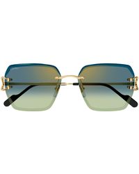 Cartier - Cartier Ct0466S Signature C De Cartier 003 Sunglasses - Lyst