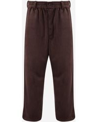 adidas - Trousers Stretch Velvet Recycled Polyester Elastane - Lyst