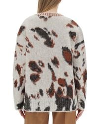 Stella McCartney - Spotted Shirt Wool Alpaca Jumpers - Lyst