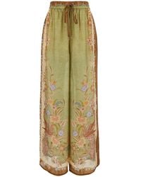 Zimmermann - Trousers Indra Relaxed Pant Silk - Lyst