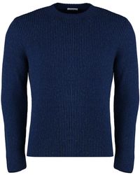 Malo - Crew-Neck Camel Sweater - Lyst