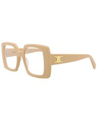Celine - Eyeglasses Square Full Rim, Shiny Nude Frame And Clear Demo Lens Cl50121I057 - Lyst