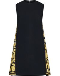 Versace - Baroque Print Short Dress - Lyst