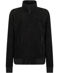 Gucci - Jacket High Collar Lambskin Leather - Lyst