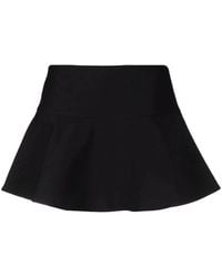 Valentino - Flared Virgin Wool-Silk Blend Mini Skirt - Lyst