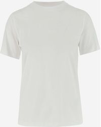 Burberry - Cotton T-shirt With Logo - Lyst