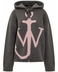 JW Anderson - Zipped Anchor Hoodie - Lyst